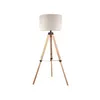 Luminaria de pie pantalla natural y madera estilo tripode -E27 158cm en Beige - Lámparas de pie, Uruguay | Iluminica, vista 3 de 6