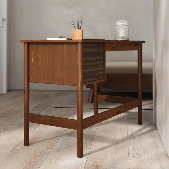 Escritorio 110cm Apama - Madera Maciza en Madera natural - Escritorios, Uruguay | Balton, vista 20