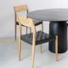 Silla en teca y cuero negro en Negro - Sillas, Uruguay | Entrecasa, vista 3 de 6