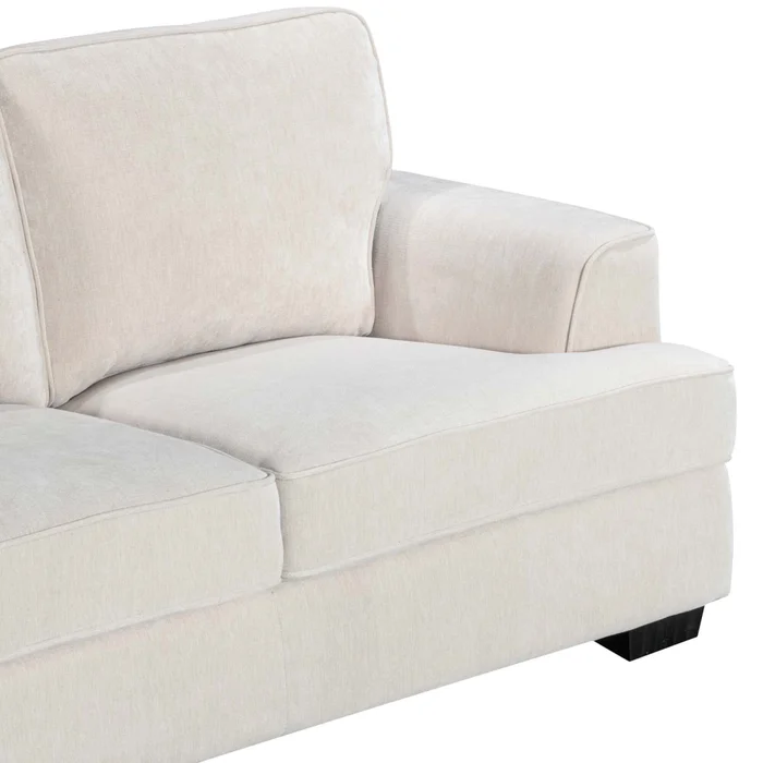 Sofá 3 Cuerpos Tela Natural-beige Austin Natural en Madera natural - Sillones y sofás, Uruguay | Divino, vista 5