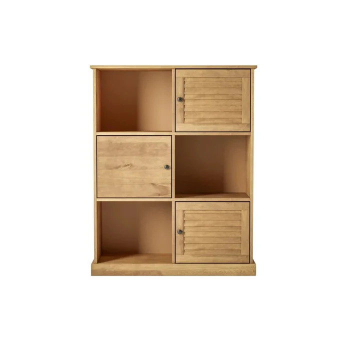 Estantería - 3 Puertas - Línea Oslo - Natural en Madera natural - Bibliotecas, Uruguay | Ecowood, vista 3