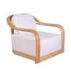 Butaca Rattan-y-madera Natural-beige Perú Natural Blanco en NATURAL BLANCO - Sillones y sofás, Uruguay | Divino, vista 2 de 5