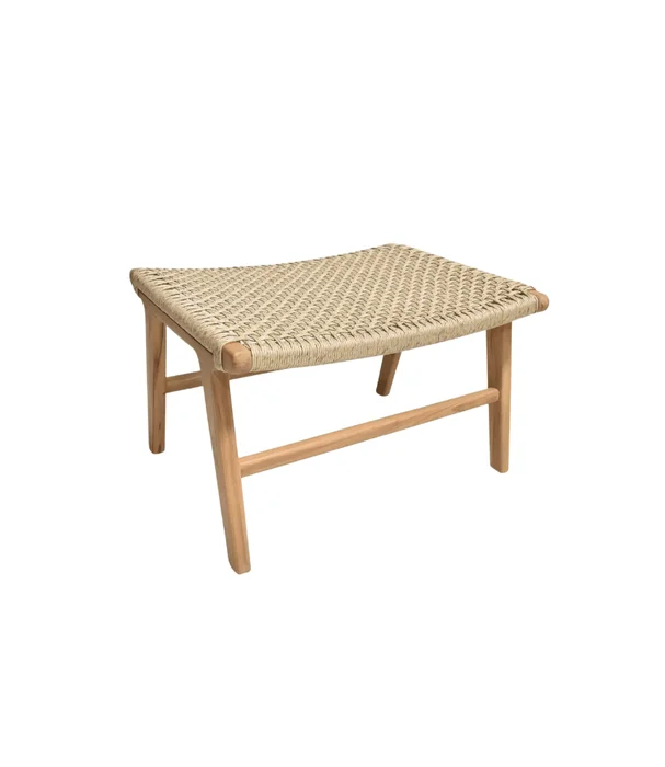 BANQUITO POSAPIES PARIS NATURAL en Madera natural - Butacas, banquetas y puffs, Uruguay | Más Infinito Casa