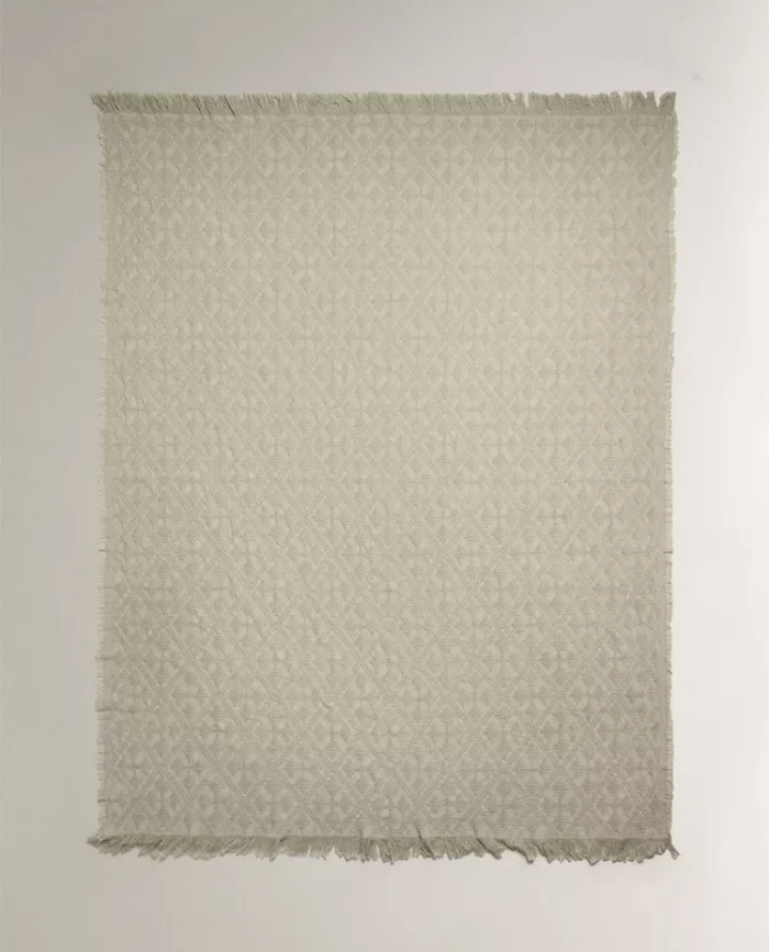 MANTA JACQUARD ROMBOS - Textiles, Uruguay | Zara Home, vista 2