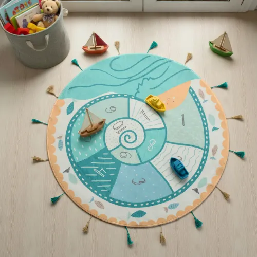 Alfombra Circular Infantil Caracol - Textiles, Uruguay | Arredo