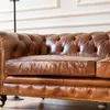 SILLON CHESTERFIELD - CUERO ITALIANO - XL en Marrón - Sillones y sofás, Uruguay | La Iberica, vista 11 de 41