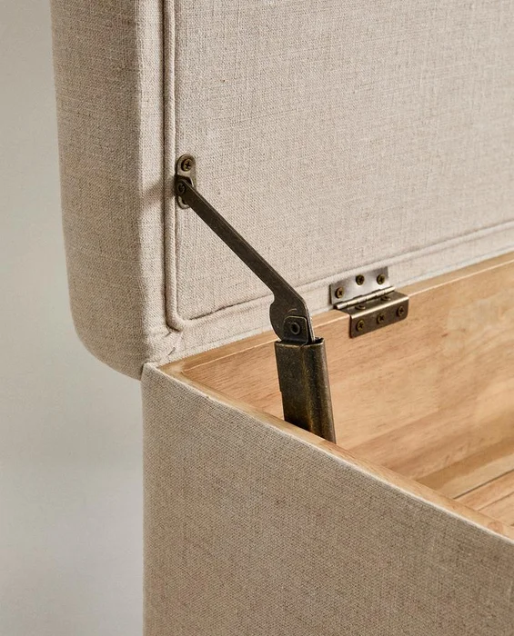 BANCO ALMACENAJE GRANDE en Beige - Butacas, banquetas y puffs, Uruguay | Zara Home, vista 4