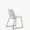 Silla Zahara beige y patas de acero con acabado negro en Beige - Sillas, Uruguay | Kavehome, vista 7 de 8