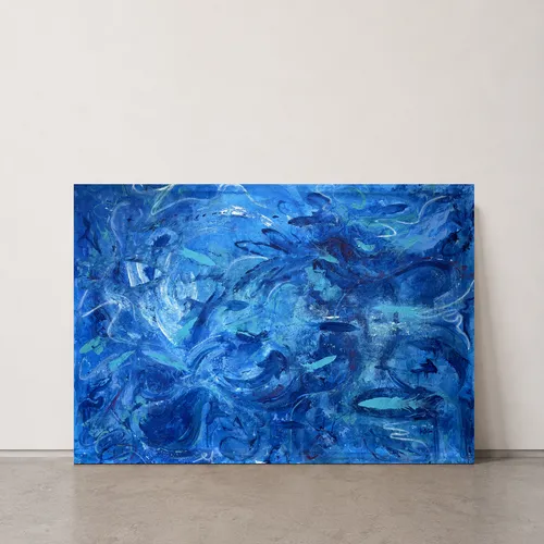 Origen sumergido en Azul - Cuadros, Uruguay | Josefina de León