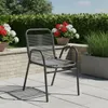 Silla de Jardín Simil Rattan - Negro en Negro - Muebles para el exterior, Uruguay | Rústico Hogar, vista 2 de 4