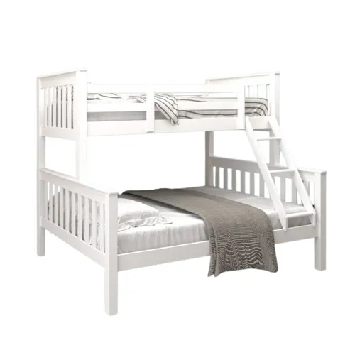 Cucheta 2 plazas y 1 plaza - B105 - Blanco en Blanco - Dormitorio, Uruguay | Rústico Hogar