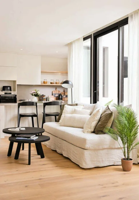 SILLON MANUELA 2.20 MTS - LINO CRUDO en Blanco - Sillones y sofás, Uruguay | La Iberica, vista 5