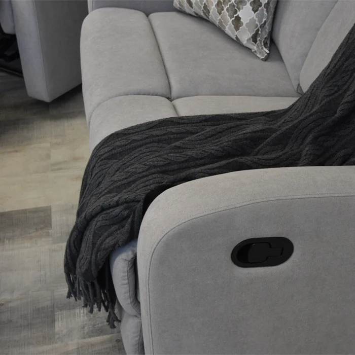 Reclinable Fine 3 cuerpos gris — Serra Amoblamientos en Gris - Sillones y sofás, Uruguay | Serra Amoblamientos, vista 2