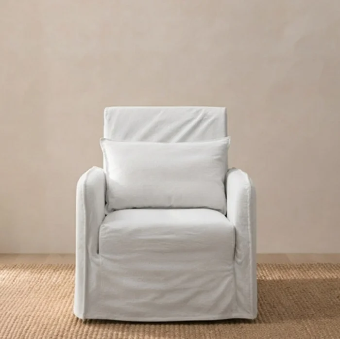 Poltrona Catia Blanco en Blanco - Butacas, banquetas y puffs, Uruguay | Aihaus