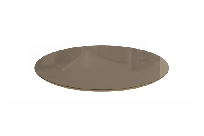 Mesa Elma Redonda 120cm - Madera Maciza y Vidrio Sobrepuesto en Blanco - Mesas de comedor, Uruguay | Balton, vista 4