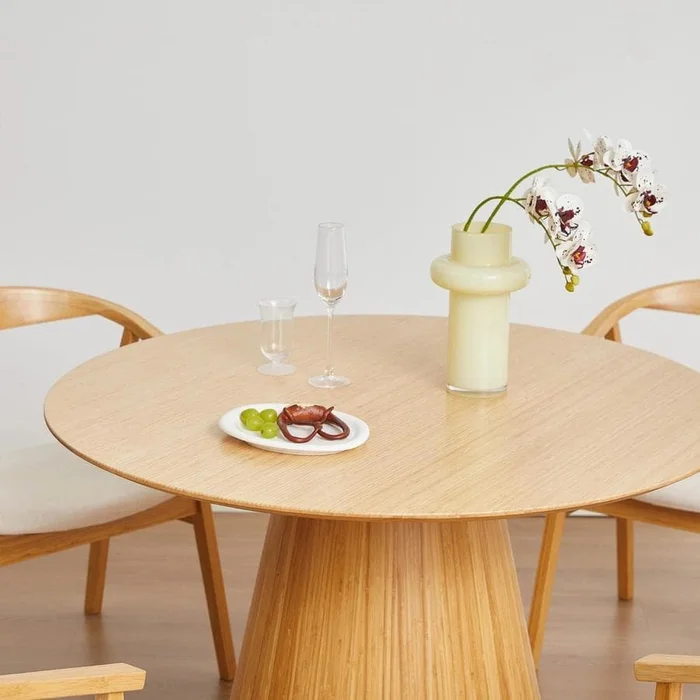 Mesa Sicilia en Madera natural - Muebles, Uruguay | Uruguay Bamboo, vista 2