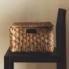 CESTA RECTANGULAR TAPA SEAGRASS en Madera natural - Canastos, Uruguay | Zara Home, vista 1 de 6