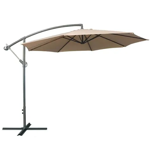 Sombrilla retractil Beige en Beige - Muebles para el exterior, Uruguay | La Cueva Muebles