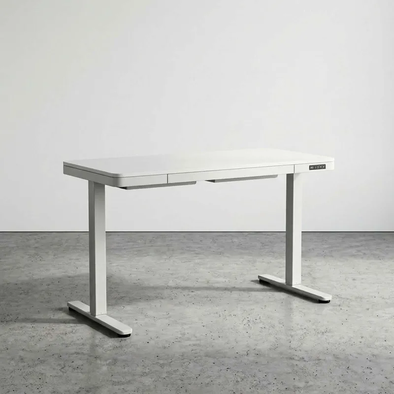 Escritorio Regulable Metal-y-mdf Blanco Ascend en Blanco - Escritorios y sillas de escritorio, Uruguay | Divino