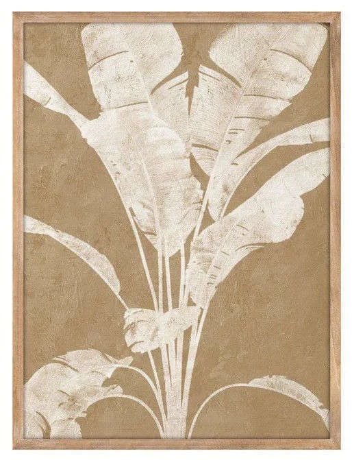 CUADRO PALMA BEIGE 2 - 80 X 60 CMS en Beige - Decoración de pared, Uruguay | La Iberica