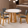Juego De Comedor 4 Sillas Mesa Redonda 100% Mdp en Amarillo - Sillones y sofás, Uruguay | Soy Hogar, vista 6 de 8