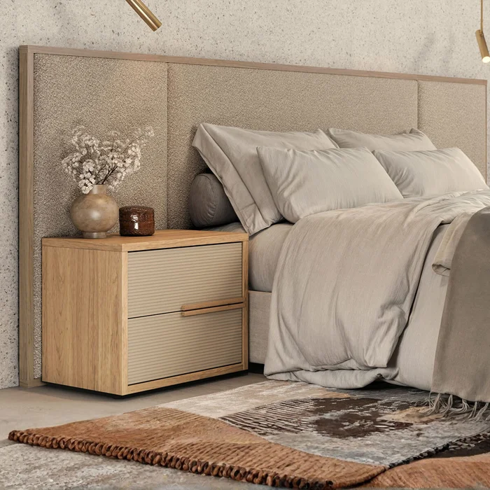Respaldo Queen Gael - Moderna - Hanover en Beige - Respaldos de cama, Uruguay | Rústico Hogar, vista 2