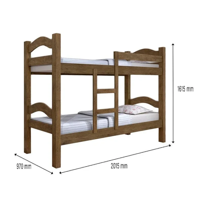 Cucheta Cama Con Escalera Juvenil Dormitorio 100% Mdf en Marrón - Dormitorio, Uruguay | Soy Hogar, vista 4
