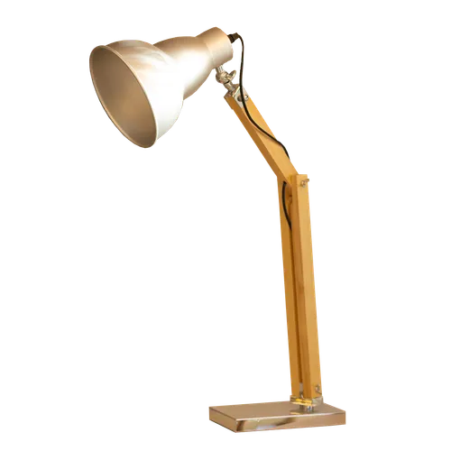 Lámpara Portátil Nórdica - Madera y metal en Madera natural - Lámparas de mesa, Uruguay | Bascuhouse