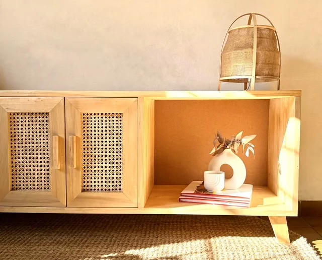 Rack para TV con esterilla de Viena - Muebles, Uruguay | Decoramuss, vista 3