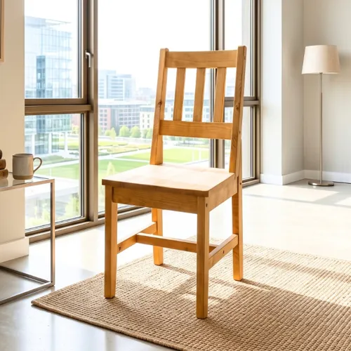 Silla de Comedor Madera natural - Ravenna en Madera natural - Sillas, Uruguay | Rústico Hogar