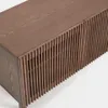 Zapatero Beyla 2 puertas de chapa y madera maciza de fresno con acabado tono nogal 98,5 cm en Marrón - Butacas, banquetas y puffs, Uruguay | Kavehome, vista 4 de 7