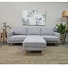 Sofa con Chaise PRADA PREVENTA - Light Grey Tela Rústica en Light Grey Tela Rústica - Sillones y sofás, Uruguay | Finkel, vista 4 de 6