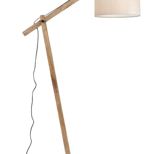 Lámpara de pie Madera Natural/beige Vml-13206 - Lámparas de pie, Uruguay | Le Blanc