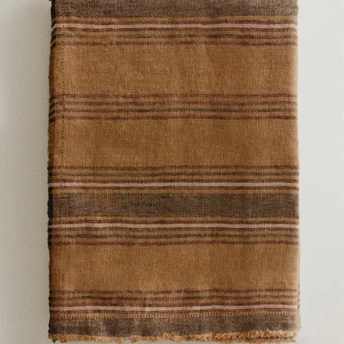 MANTA LINO RAYAS en Multicolor - Textiles, Uruguay | Zara Home