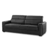 Sillón 100% Cuero - 3 Cuerpos - Berkley - Negro en Negro - Sillones y sofás, Uruguay | Ecowood, vista 1 de 3