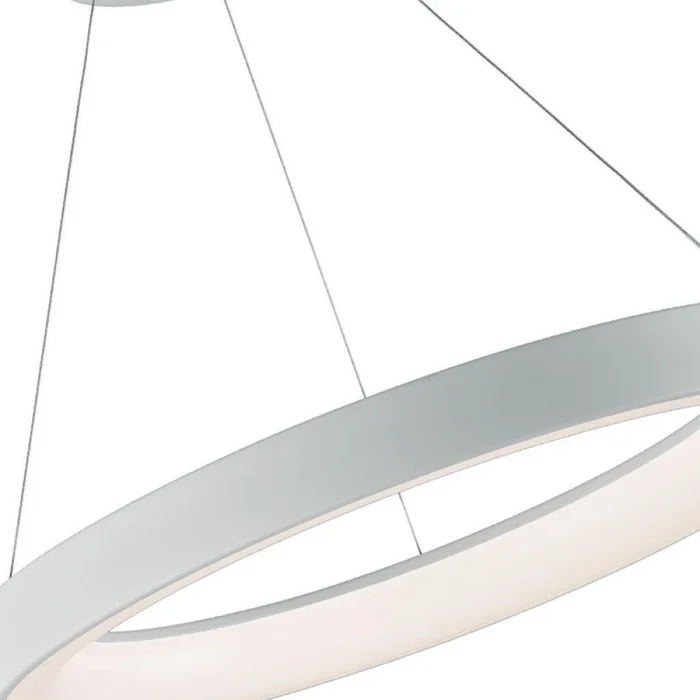 Colgante LED Preston 24W 60 cm Dimerizable Blanco en Blanco - Lámparas colgantes, Uruguay | Serlux, vista 4