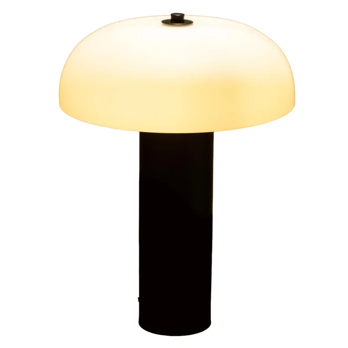 Lámpara De Mesa Ml2510 Negro Metal Y Vidrio Ml251008 en Negro - Lámparas de mesa, Uruguay | Divino, vista 2