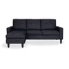 Sofá MILKA con Chaise Long Negro - Sillones y sofás, Uruguay | Soy Hogar, vista 1 de 8