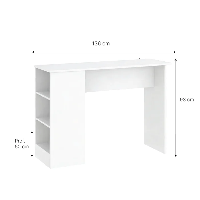 Desayunador Multiuso Mueble De Cocina Estantes Mesada en Blanco, Uruguay | Soy Hogar, vista 6