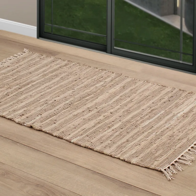 Alfombra Cuero Lisa Color 70×140 en Beige - Textiles, Uruguay | Tiendas Montevideo