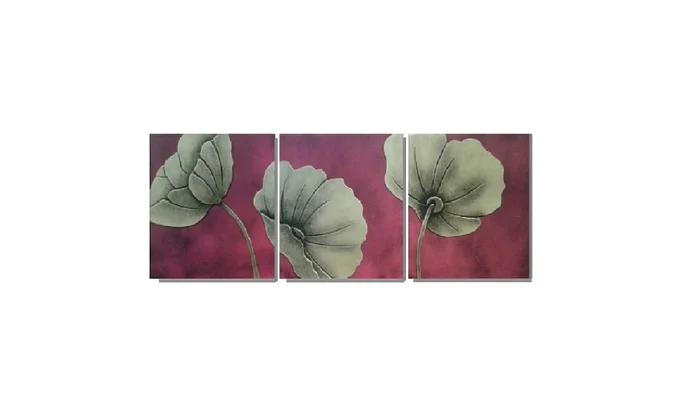 Set Mural 3D Flor Dorada Set x 3 en Dorado - Decoración de pared, Uruguay | Finkel