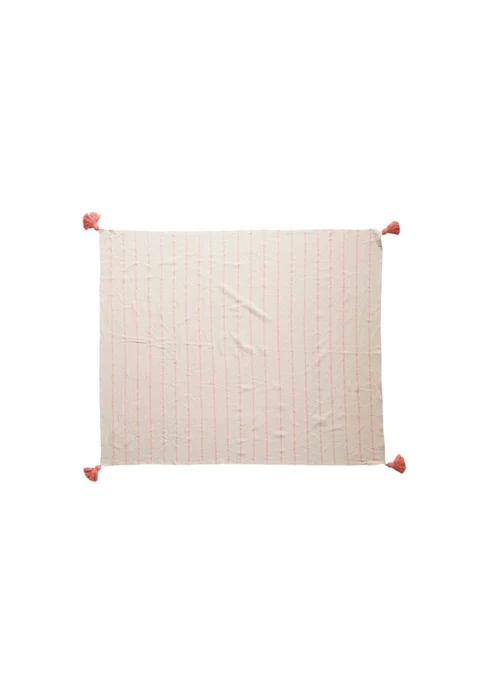 Manta tejida Dana en Rosa - Textiles, Uruguay | Martinika Deco, vista 2