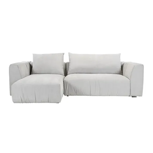 SOFA CORSO CHAISE IZQ 266X105X80CM (2PIEZAS) TELA GRIS CLARO - Sillones y sofás, Uruguay | Vinibel