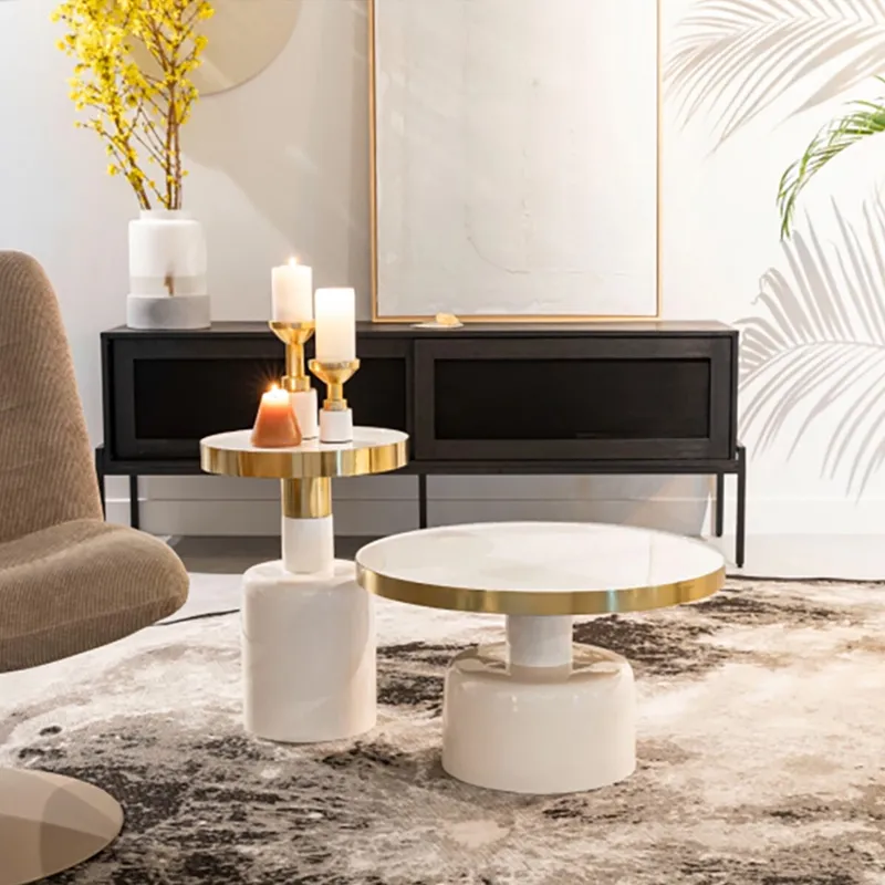 Mesa auxiliar GLAM Blanco - Mesas de comedor, Uruguay | Viasono