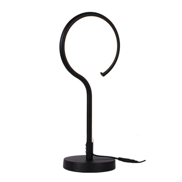 Portátil led Minimalista 3 intensidades 3 Toques - NEGRA en Negro - Lámparas de mesa, Uruguay | Iluminica, vista 2