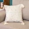 Funda de Almohadón con Flecos Hojas Freedom - Textiles, Uruguay | Arredo, vista 1 de 3
