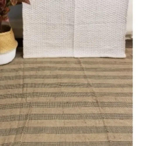 Alfombra Yute Strip Rug en Multicolor - Textiles, Uruguay | Finkel