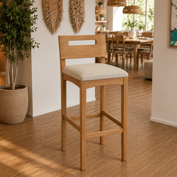 Banqueta Mia - Madera Maciza en Madera natural - Butacas, banquetas y puffs, Uruguay | Balton, vista 24