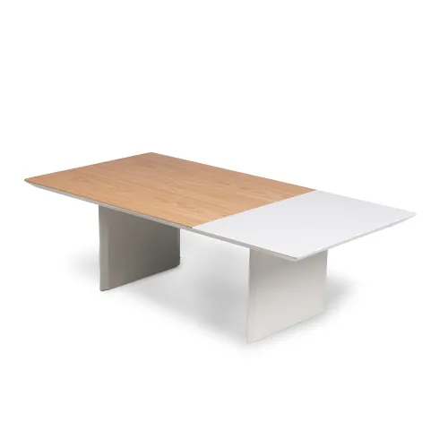 Mesa de centro Nina - Carvalho y Off White en Beige - Mesas de living, Uruguay | NYR