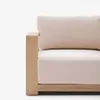 Sofá Ambra de 3 plazas de madera maciza de acacia con acabado claro 249 cm FSC 100% en Beige - Sillones y sofás, Uruguay | Kavehome, vista 8 de 10